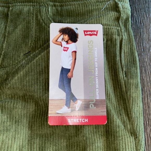 Levi’s size 6 olive green corduroy new nwt Jeggings - Picture 3 of 6